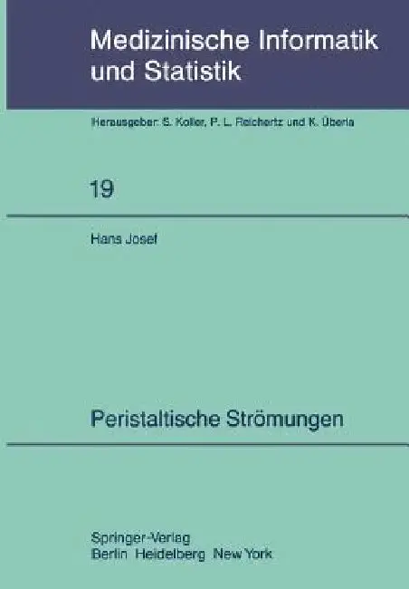 Cover of Peristaltische Strömungen