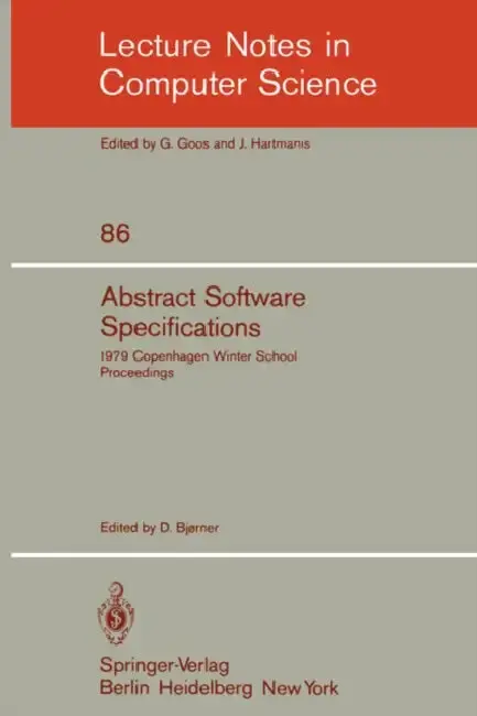 Cover of Abstract Software Specifications