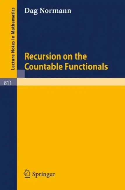 Cover of Recursion on the Countable Functionals