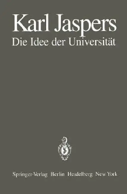 Cover of Die Idee Der Universität