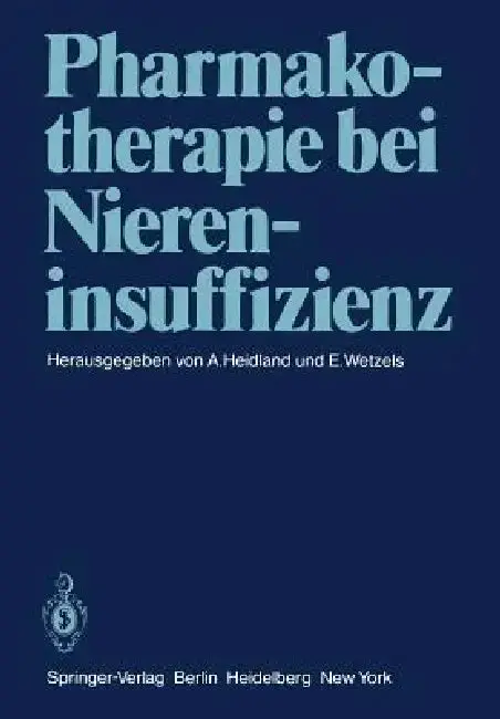 Cover of Pharmakotherapie Bei Niereninsuffizienz