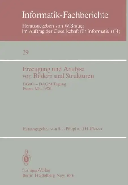 Cover of Erzeugung Und Analyse Von Bildern Und Strukturen