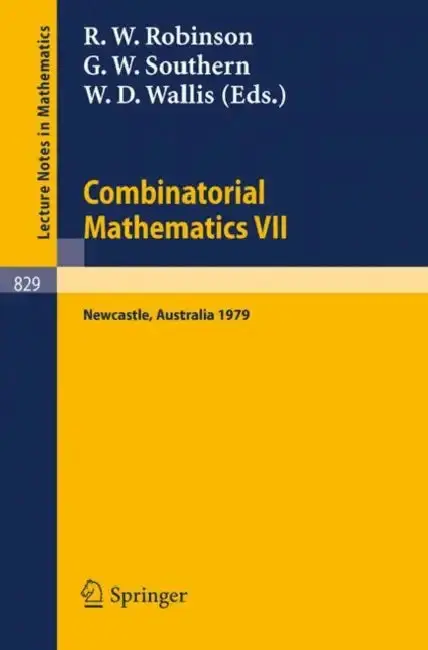 Cover of Combinatorial Mathematics VII