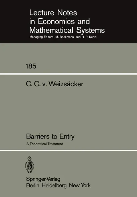 Cover of Barriers to Entry