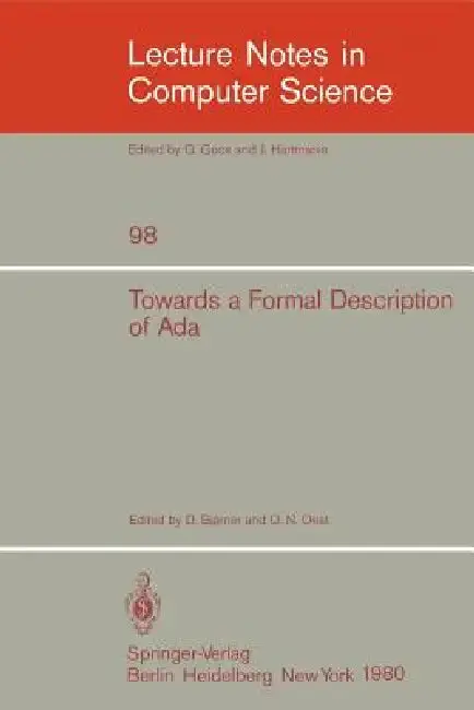 Cover of Towards a Formal Description of ADA