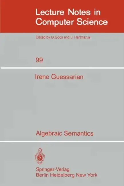 Cover of Algebraic Semantics