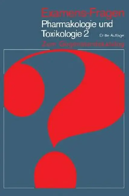 Cover of Pharmakologie Und Toxikologie