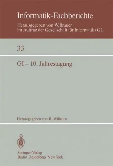 Cover of GI -- 10. Jahrestagung
