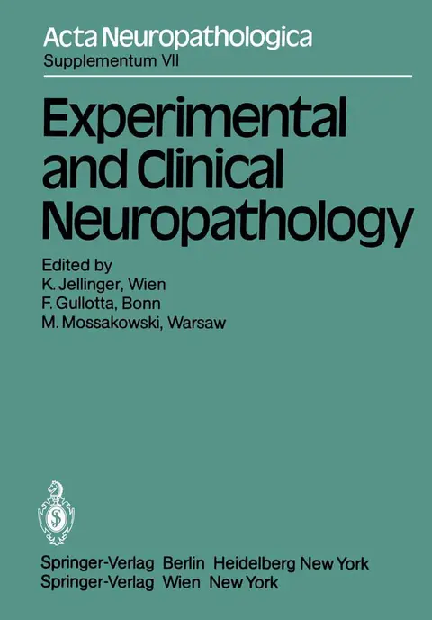 Cover of Experimental and Clinical Neuropathology