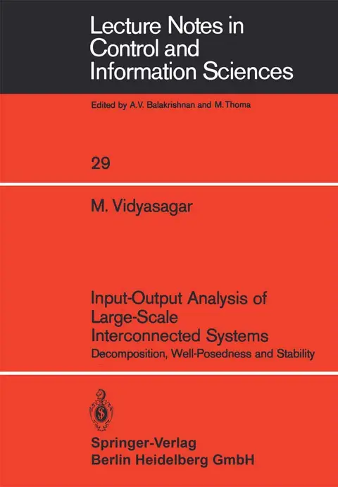 Cover of Input-output Analysis of Large-scale Interconnected Systems
