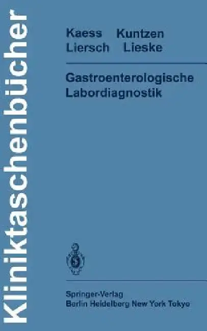 Cover of Gastroenterologische Labordiagnostik