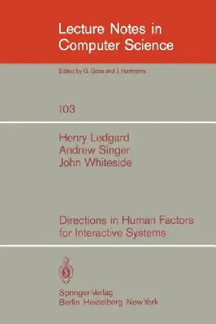 Cover of Directions in Human Factors for Interactive Systems