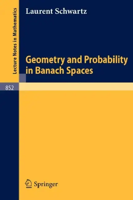 Cover of Geometry and Probability in Banach Spaces