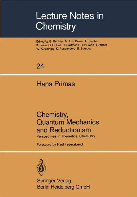 Cover of Chemistry, Quantum Mechanics and Reductionism