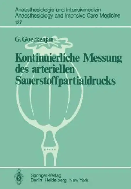 Cover of Kontinuierliche Messung Des Arteriellen Sauerstoffpartialdrucks