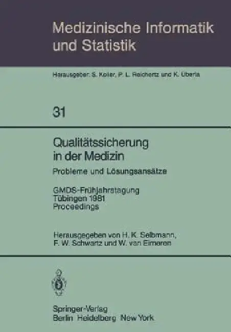 Cover of Qualitätssicherung in Der Medizin, Probleme Und Lösungsansätze