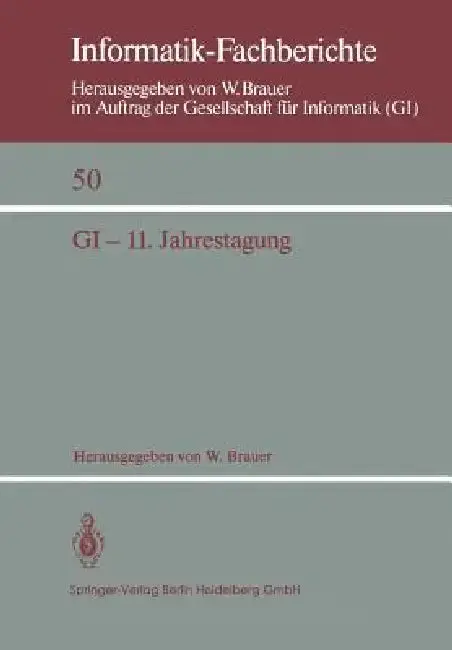 Cover of GI -- 11. Jahrestagung