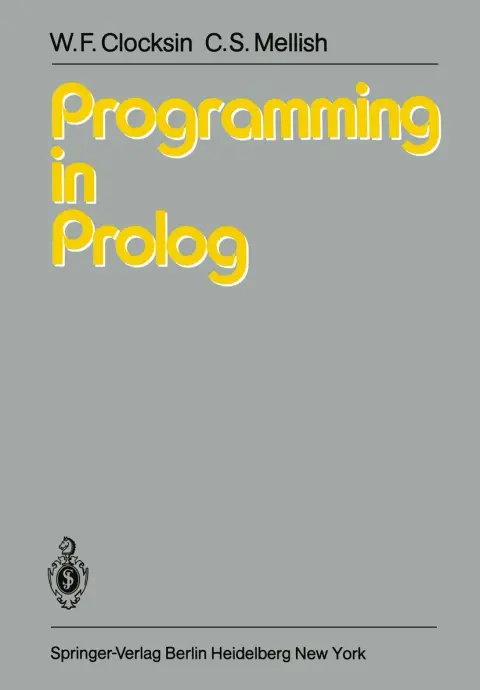 Cover of Programming in Prolog
