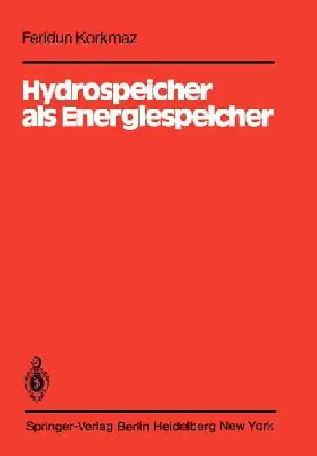 Cover of Hydrospeicher ALS Energiespeicher