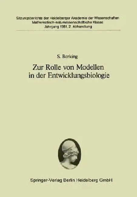 Cover of Zur Rolle Von Modellen in Der Entwicklungsbiologie