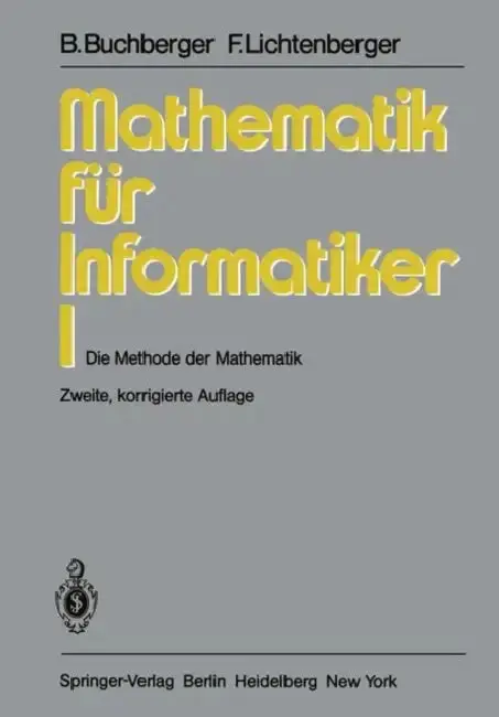 Cover of Mathematik Für Informatiker I