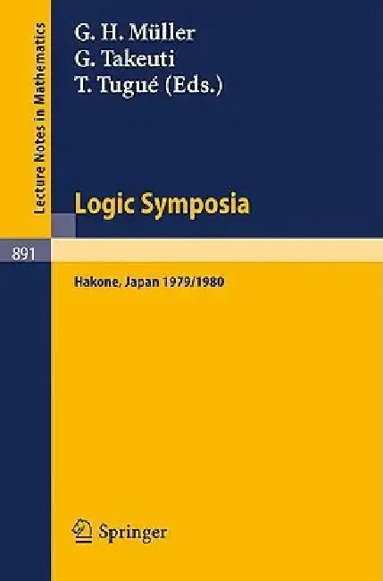 Cover of Logic Symposia, Hakone, 1979, 1980