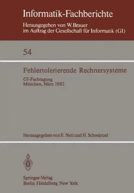Cover of Fehlertolerierende Rechnersysteme