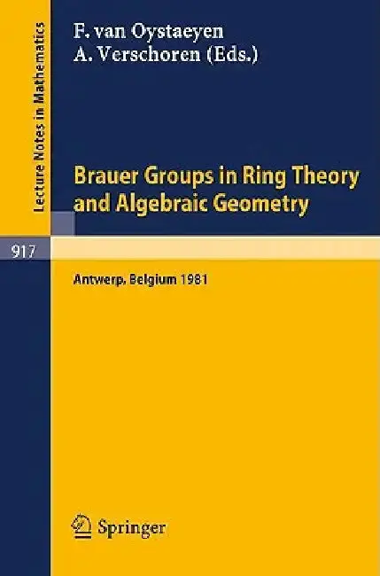 Cover of Brauer Groups in Ring Theory and Algebraic Geometry