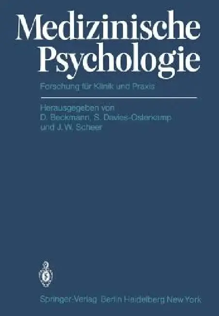 Cover of Medizinische Psychologie