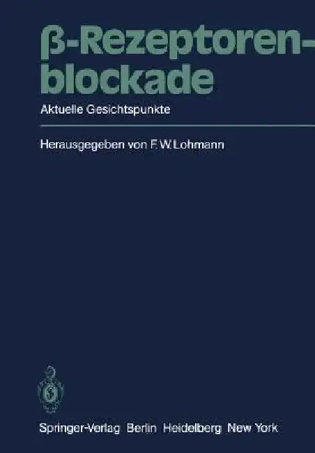 Cover of β-Rezeptorenblockade