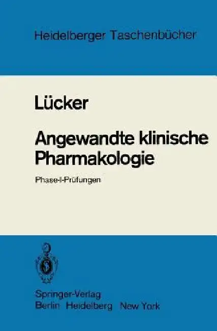 Cover of Angewandte Klinische Pharmakologie