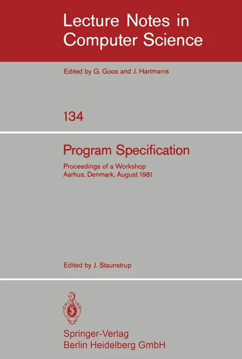 Cover of Program Specification