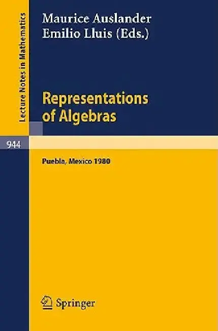 Cover of Representations of Algebras