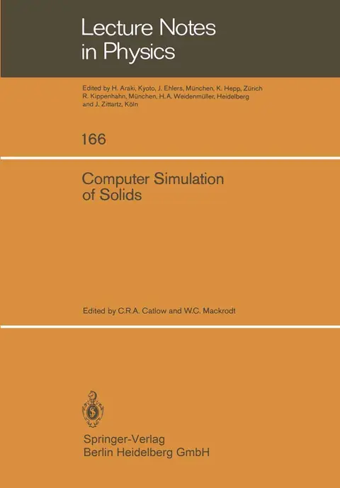 Cover of Computer Simulation of Solids