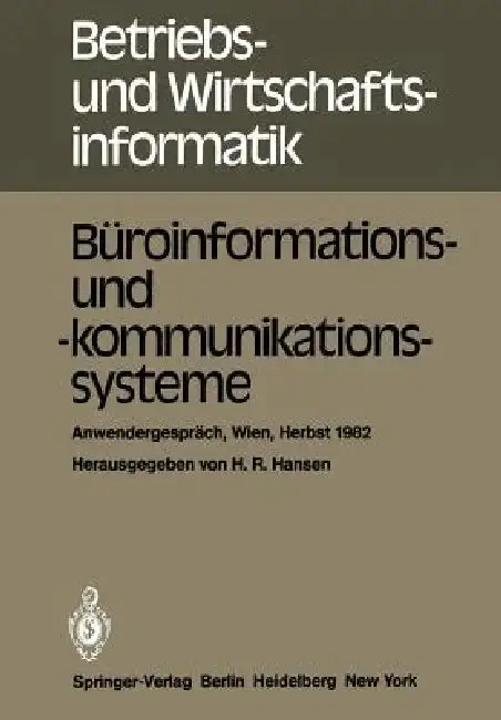 Cover of Büroinformations- Und -Kommunikationssysteme