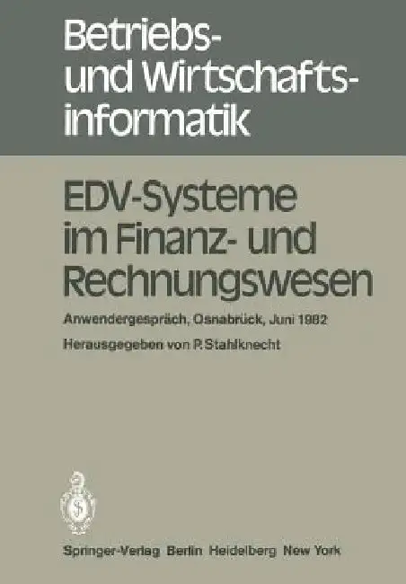 Cover of Edv-Systeme Im Finanz- Und Rechnungswesen