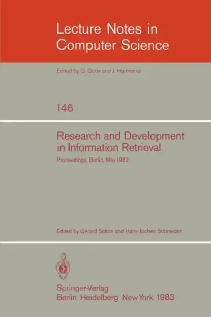 Cover of Research and Development in Information Retrieval