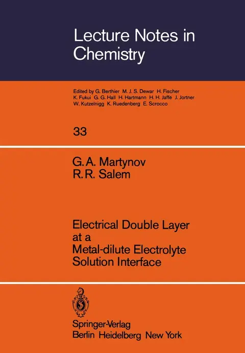 Cover of Electrical Double Layer at a Metal-dilute Electrolyte Solution Interface