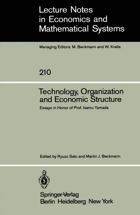 Cover of Technology, Organization and Economic Structure