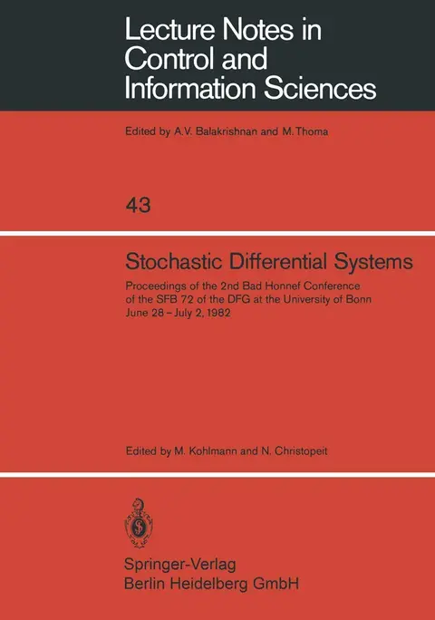 Cover of Stochastic Differential Systems