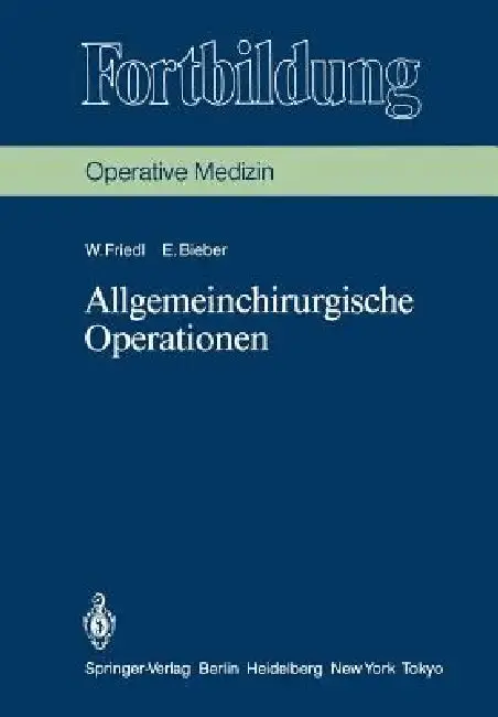 Cover of Allgemeinchirurgische Operationen