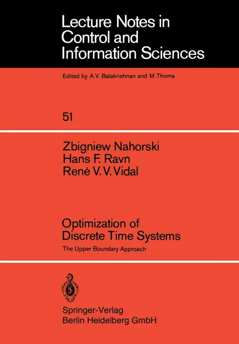 Cover of Optimization of Discrete Time Systems