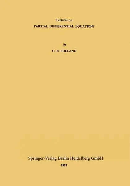 Cover of Lectures on Partial Differential Equations