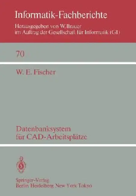 Cover of Datenbanksystem Für Cad-Arbeitsplätze