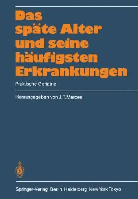 Cover of Das Späte Alter Und Seine Häufigsten Erkrankungen
