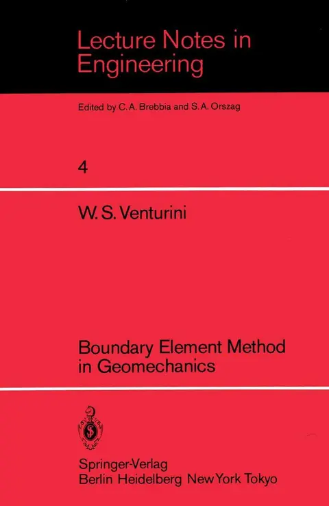 Cover of Boundary Element Method in Geomechanics