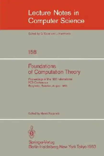 Cover of Foundations of Computation Theory