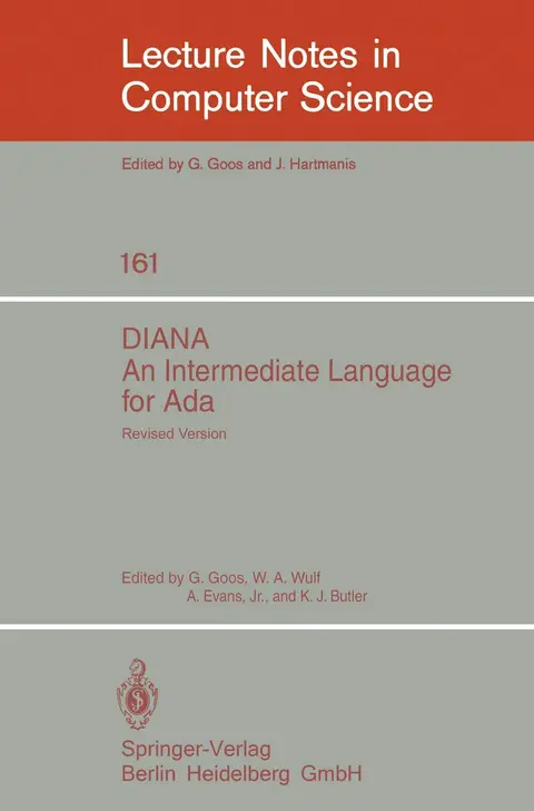 Cover of Diana. an Intermediate Language for Ada