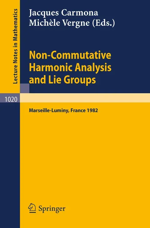 Cover of Non Commutative Harmonic Analysis and Lie Groups