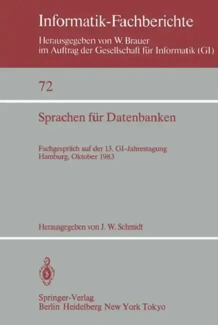 Cover of Sprachen Für Datenbanken